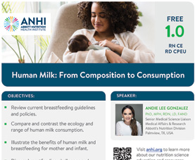 Preview image for Event Flyer titled "Human Milk: From Composition to Consumption."