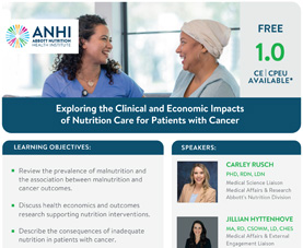 Preview image for Event Flyer titled "Nutrition Care for Patients with Cancer."