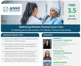 Preview image for Event Flyer titled "Optimizing Nutrition During Cancer Care."