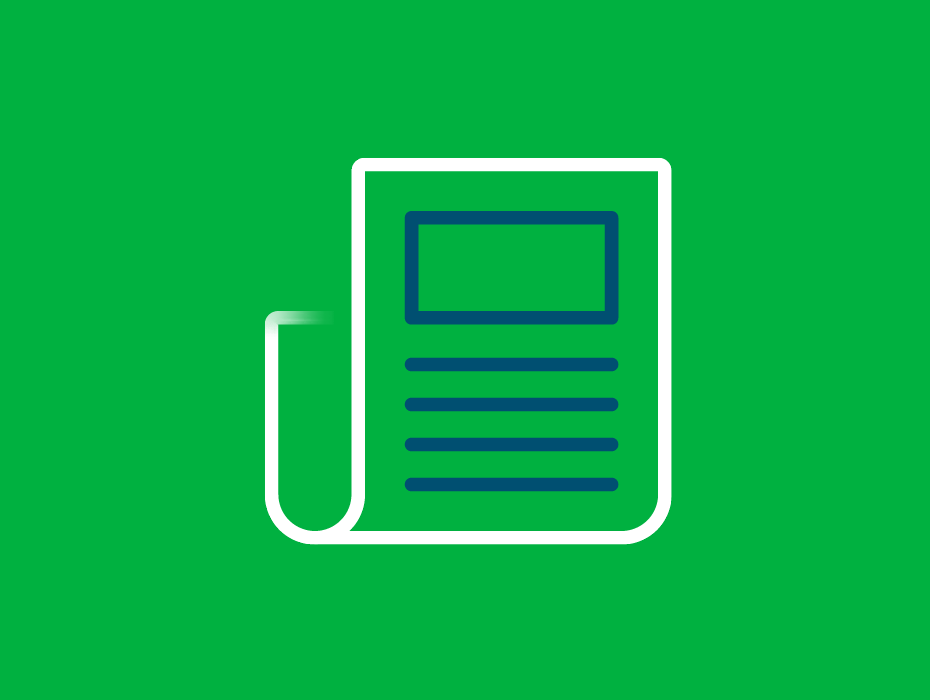 Iconography of a piece of paper with lines written across it